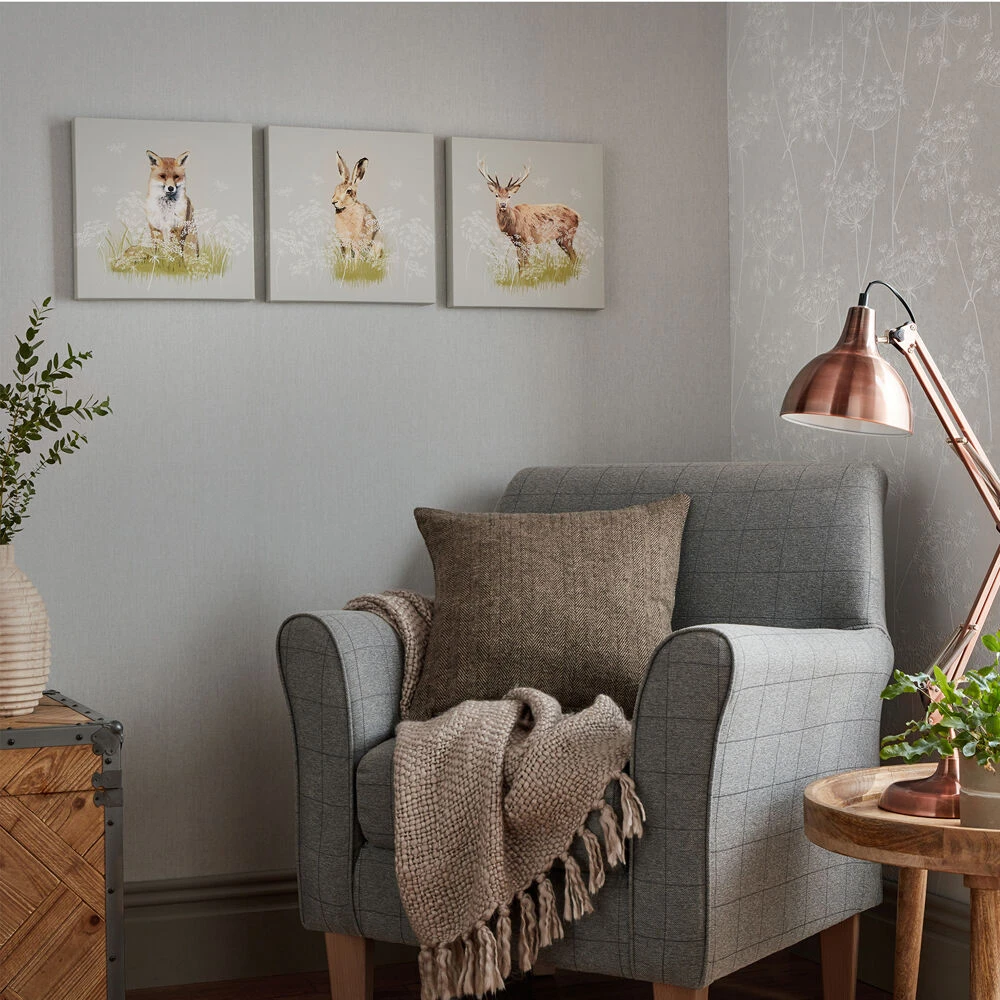 Woodland Animals Canvas Wall Art