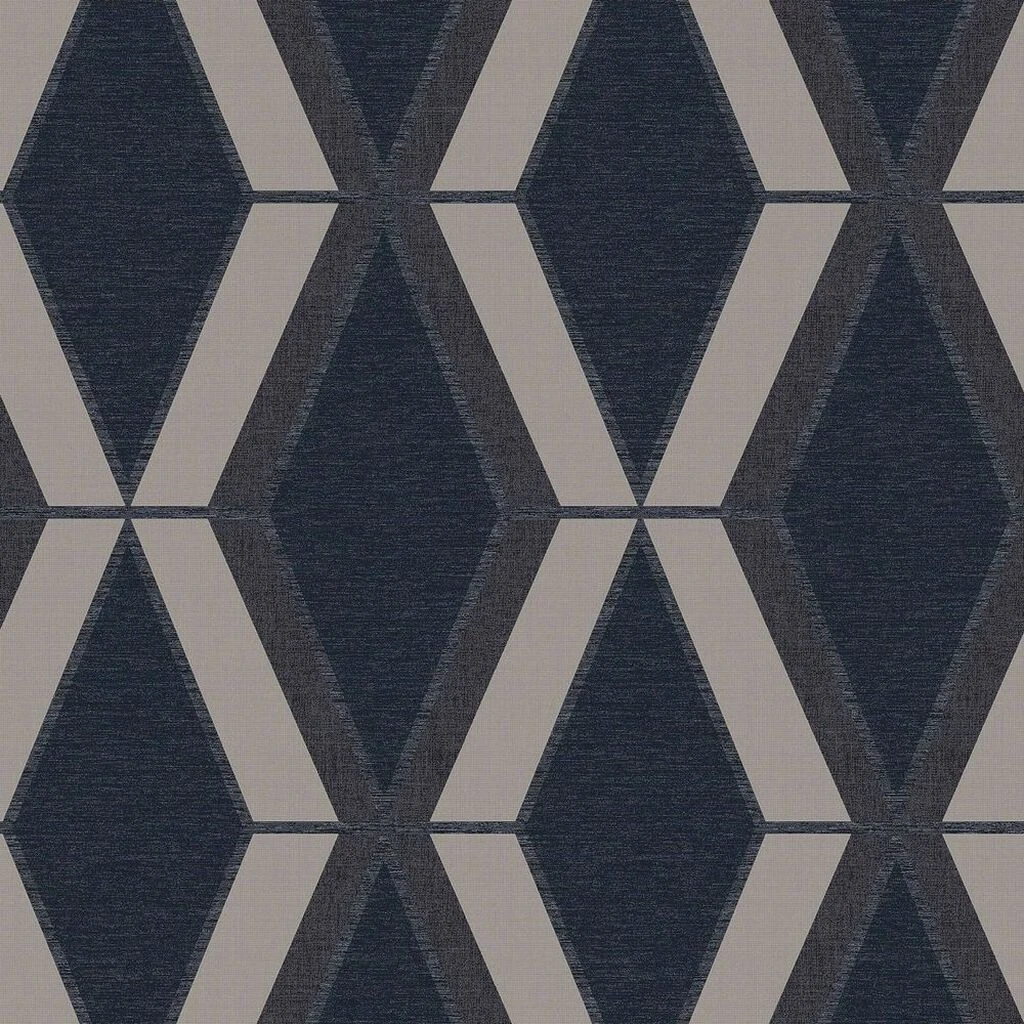 next optical triangle navy wallpaper