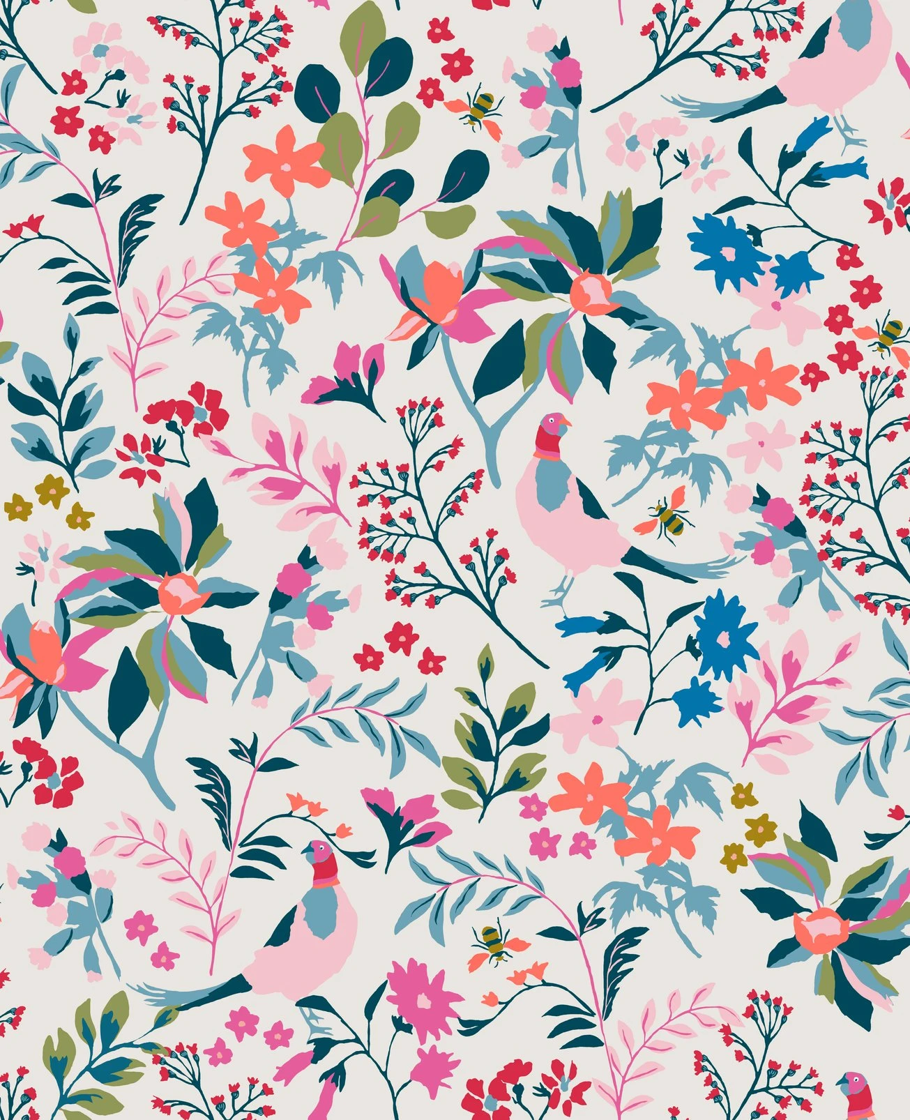 Joules Fields Edge Floral Antique Creme Wallpaper - 118569_TILE_01.jpg
