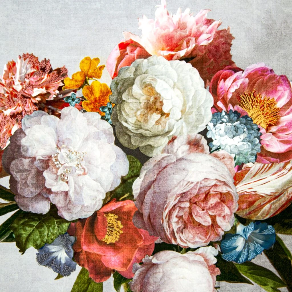 bouquet blooms canvas wall art