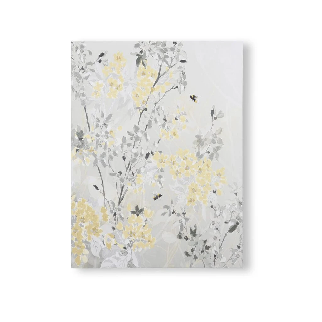 spring blossoms printed canvas