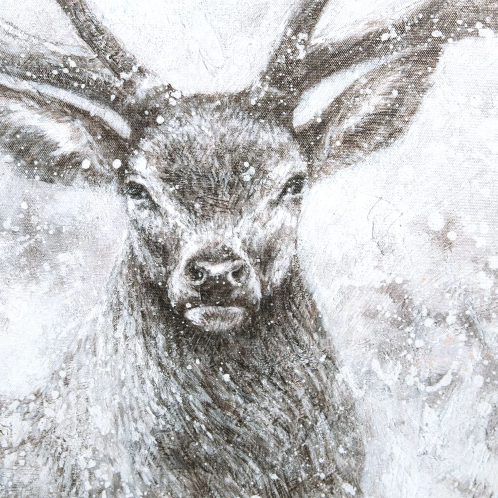 autumn stag canvas wall art