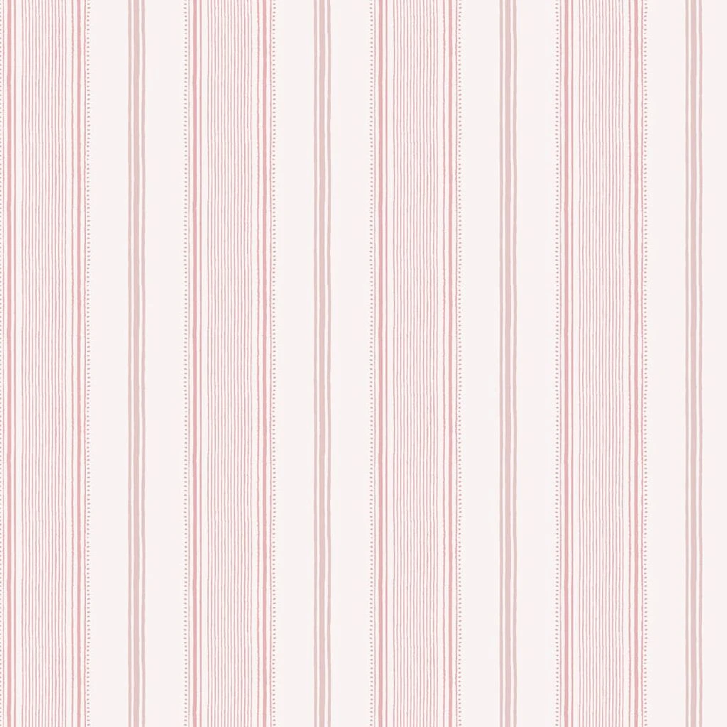 laura ashley heacham stripe blush wallpaper