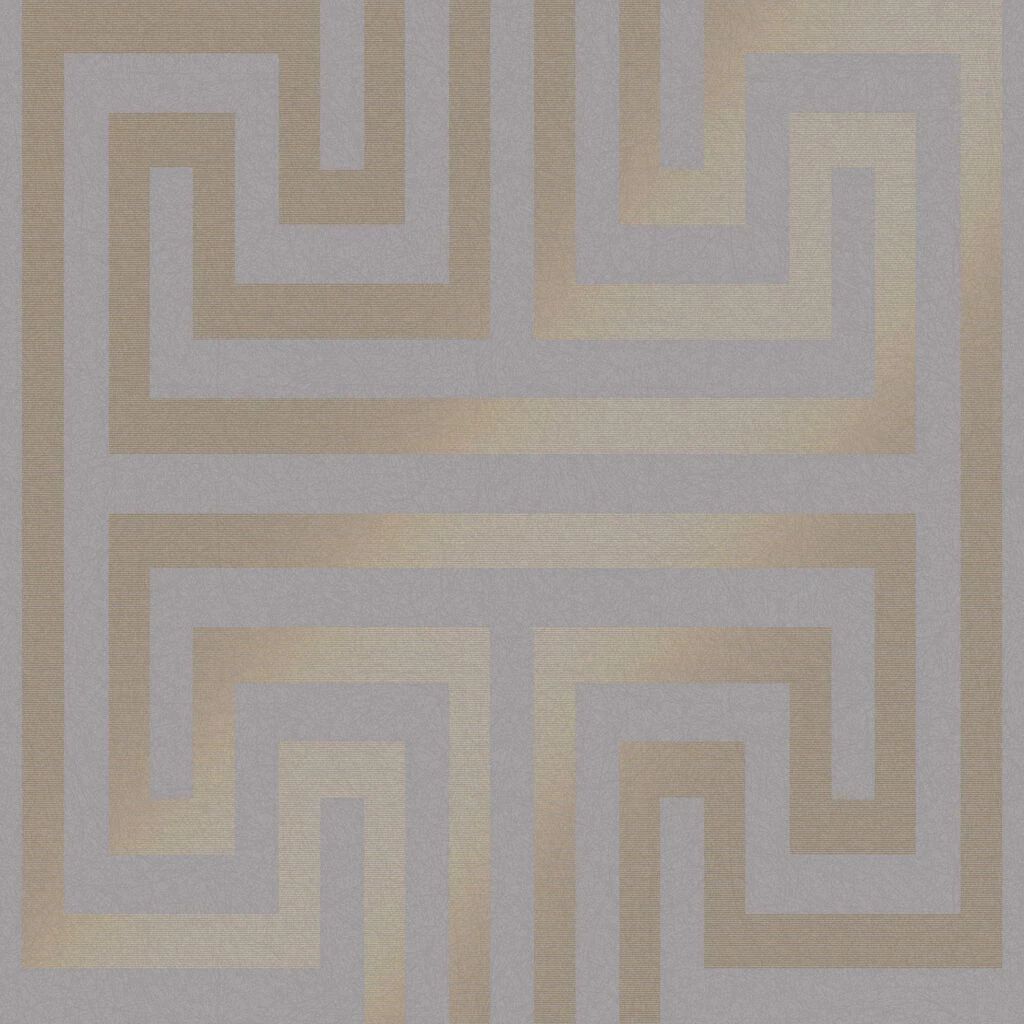 next metallic greek key grey wallpaper