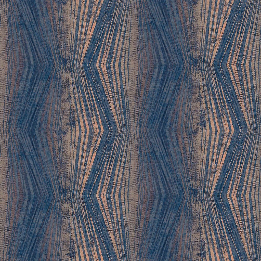 vermeil stripe blue wallpaper