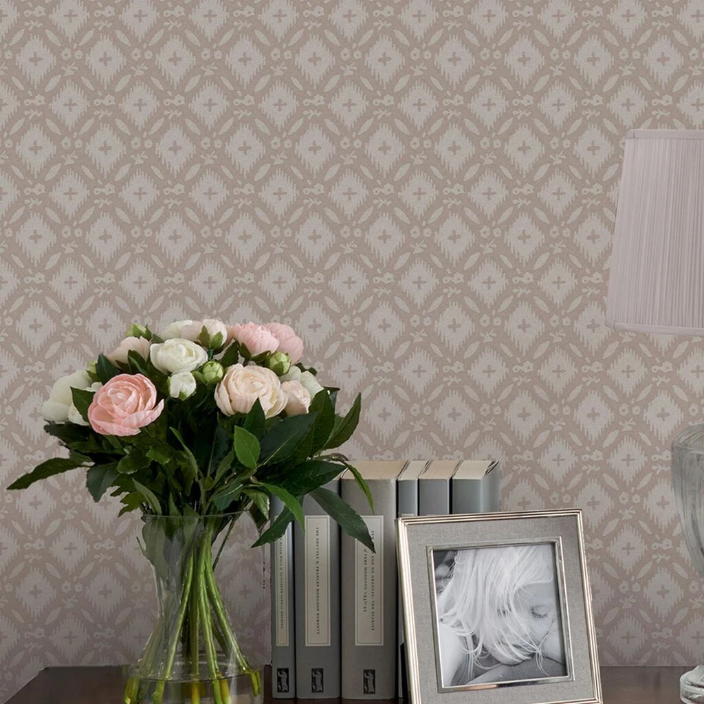 laura ashley whitebrook dove grey wallpaper