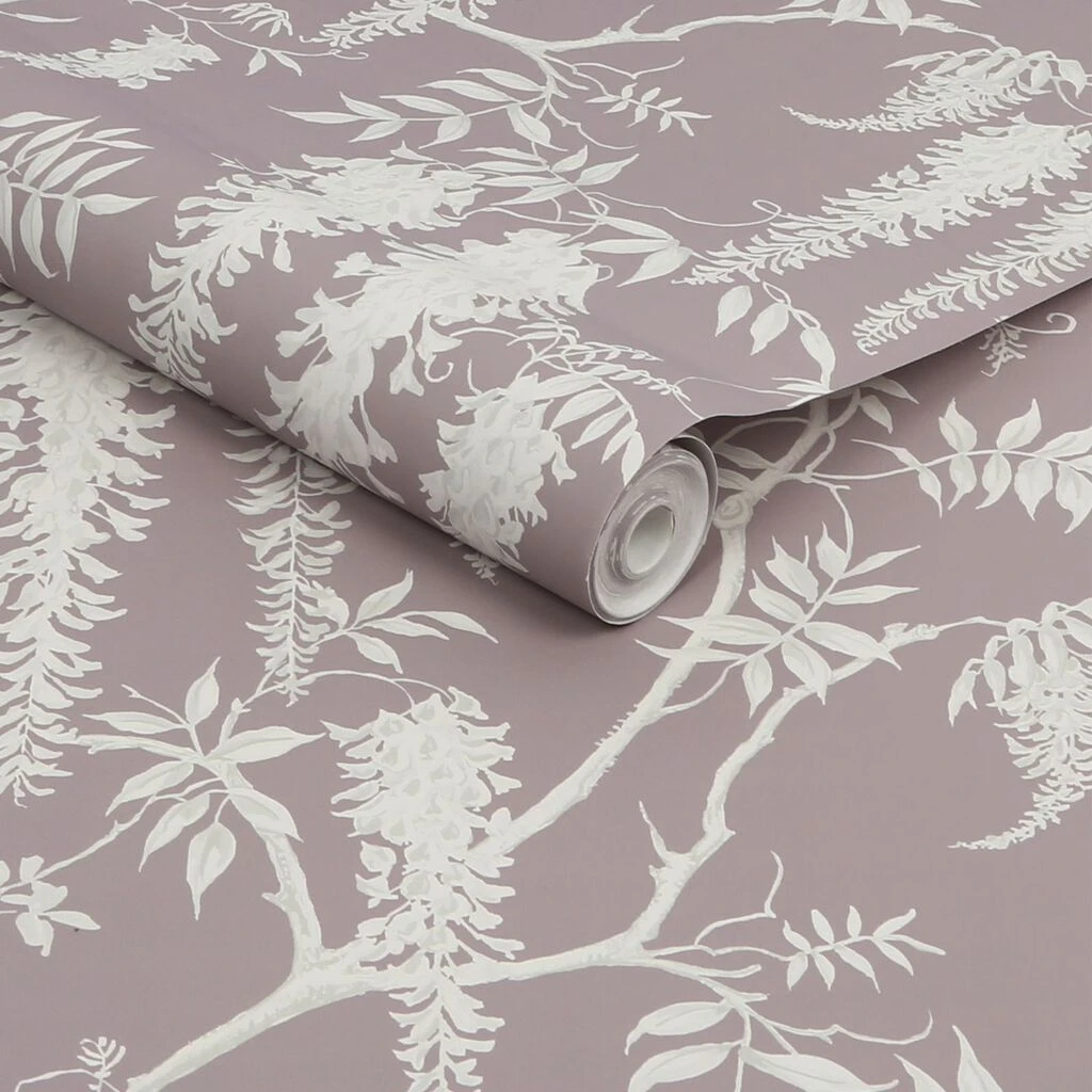 next wisteria trails mauve wallpaper