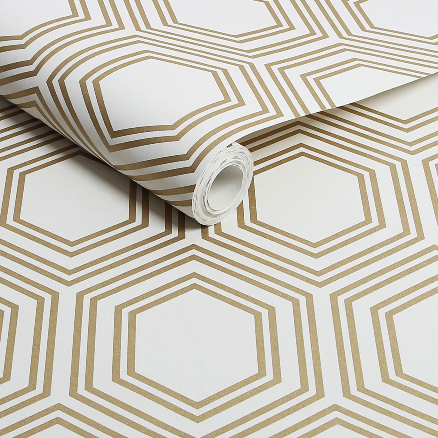 Next Honeycomb Geo Neutral Wallpaper