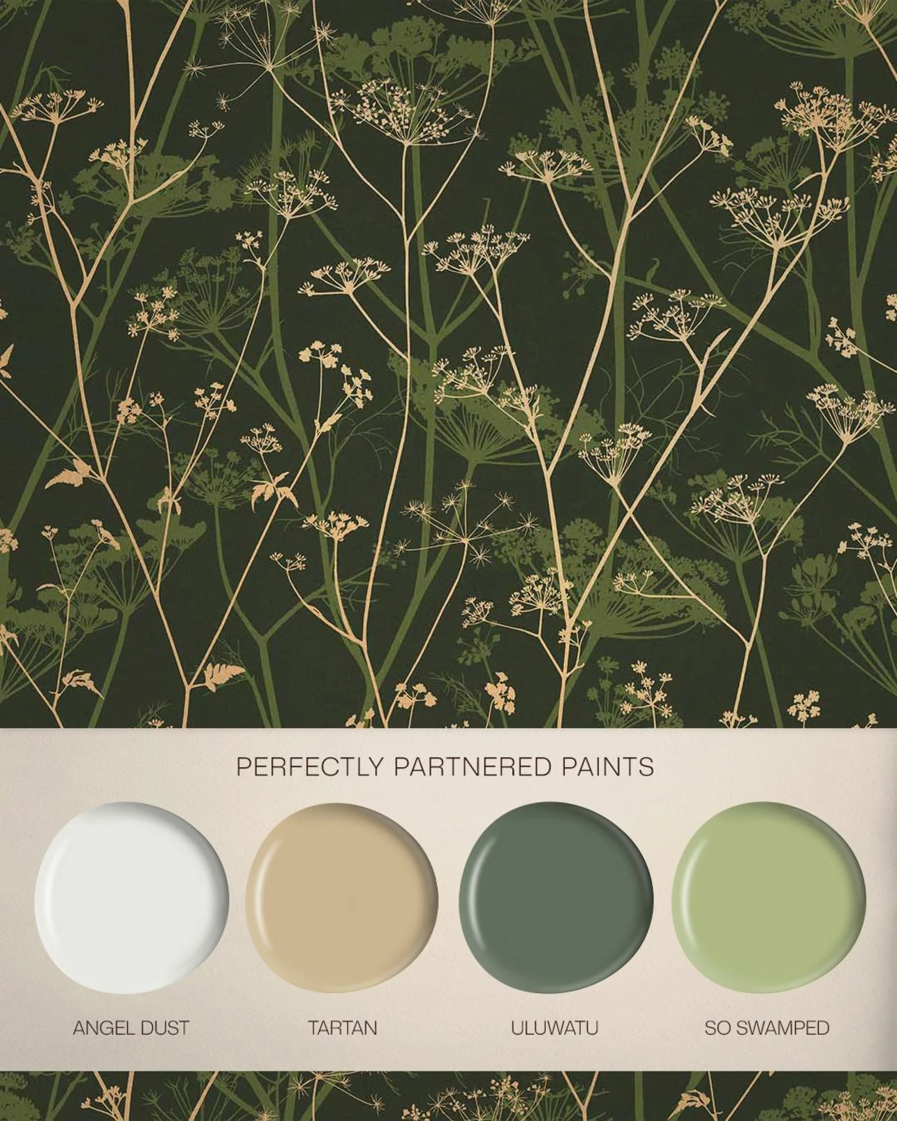 Wild Chervil Sage & Gold Wallpaper by Clarissa Hulse - 120385_FLATLAY.jpg