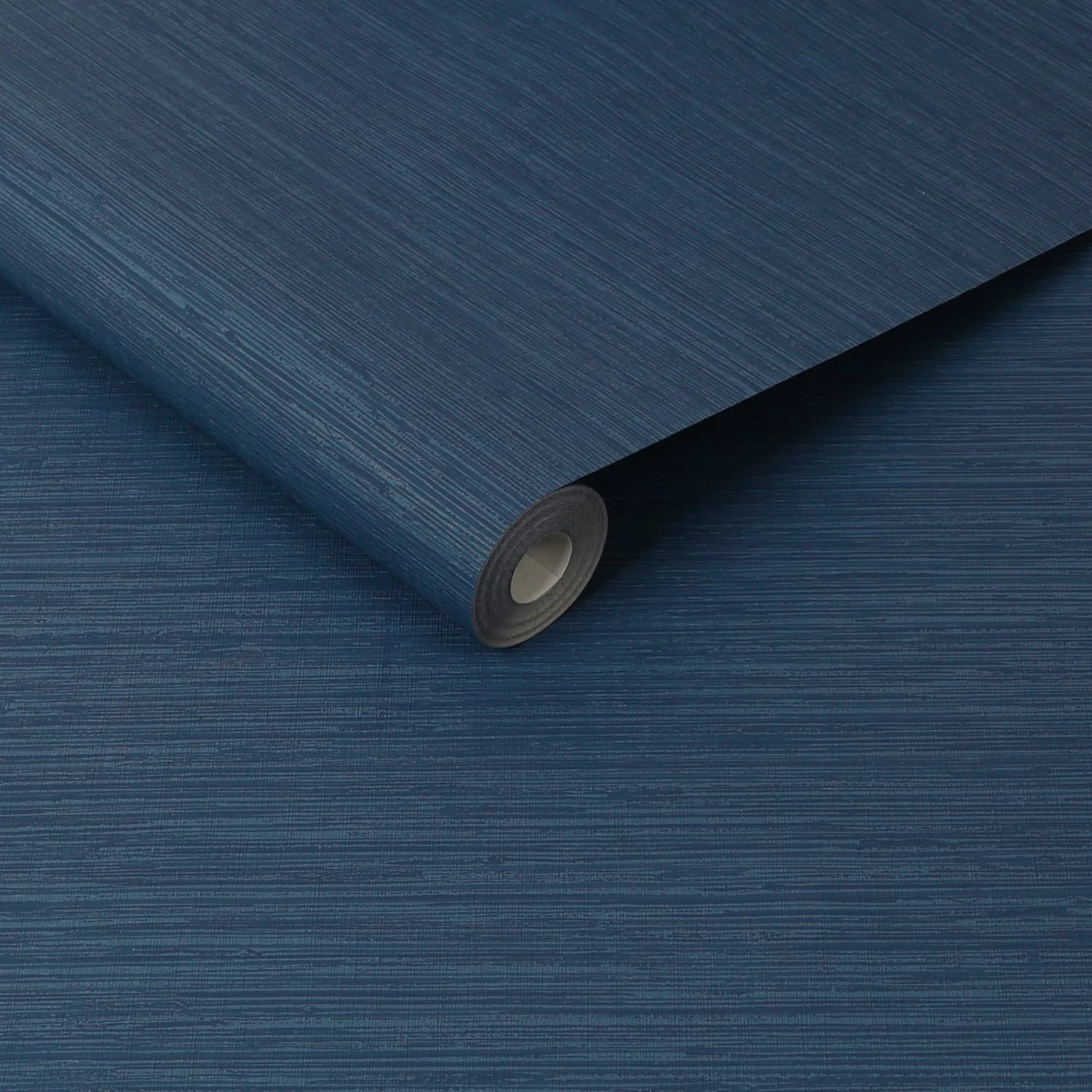 Serenity Plain Navy Wallpaper