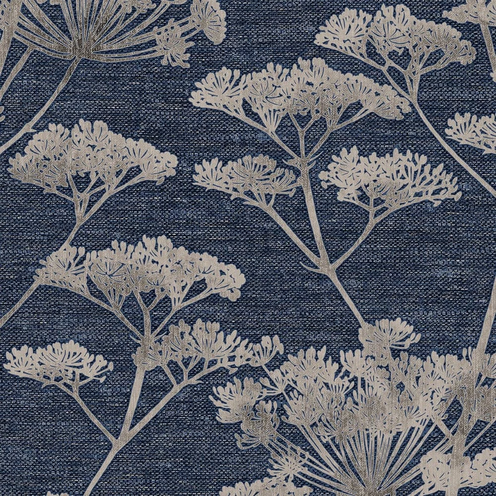 Serene Seedhead Sapphire Wallpaper
